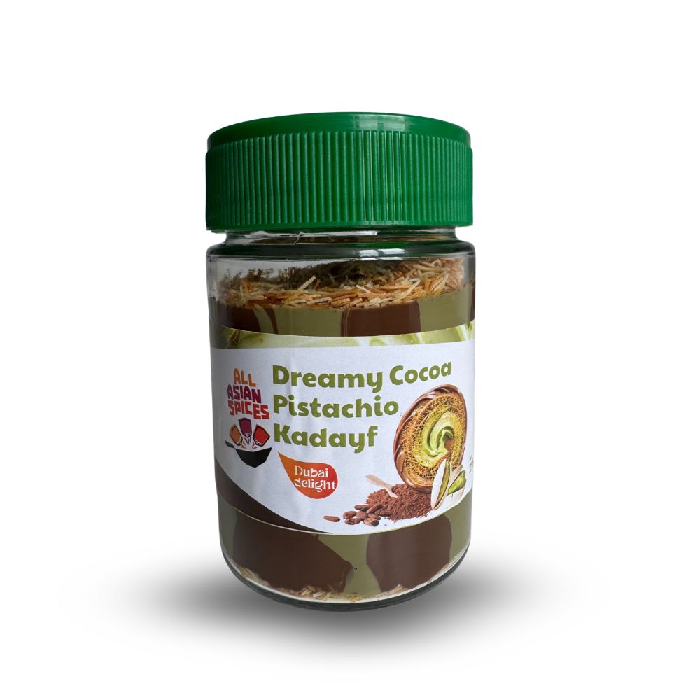 Cremă Dubai de fistic cu cacao și kataif